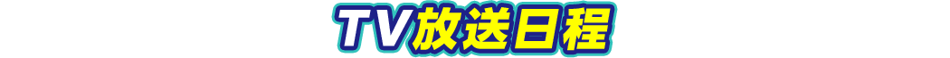 TV放送日程