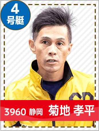 4号艇 3960 静岡 菊池 孝平